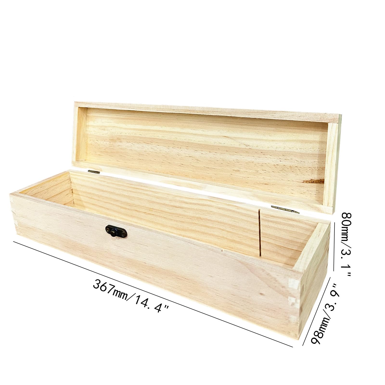 Amazon.com: DD-life Unfinished Wood Craft Box Unfinished Wood with